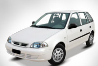 Suzuki Cultus White Color Front View