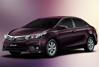 Toyota Corolla Grande Wine Red Color