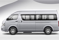 Toyota Hiace Grey Color Side View