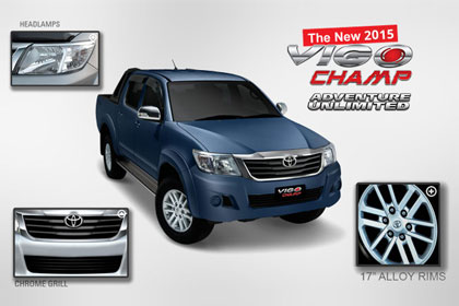 Toyota Vigo Champ in Strong Blue Metallic Color