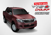 Toyota Vigo Champ in Wine Red Metallic Color